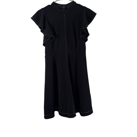 Anthropologie Maeve Black Deena A-line Mini Dress Women's Small - Picture 6 of 9